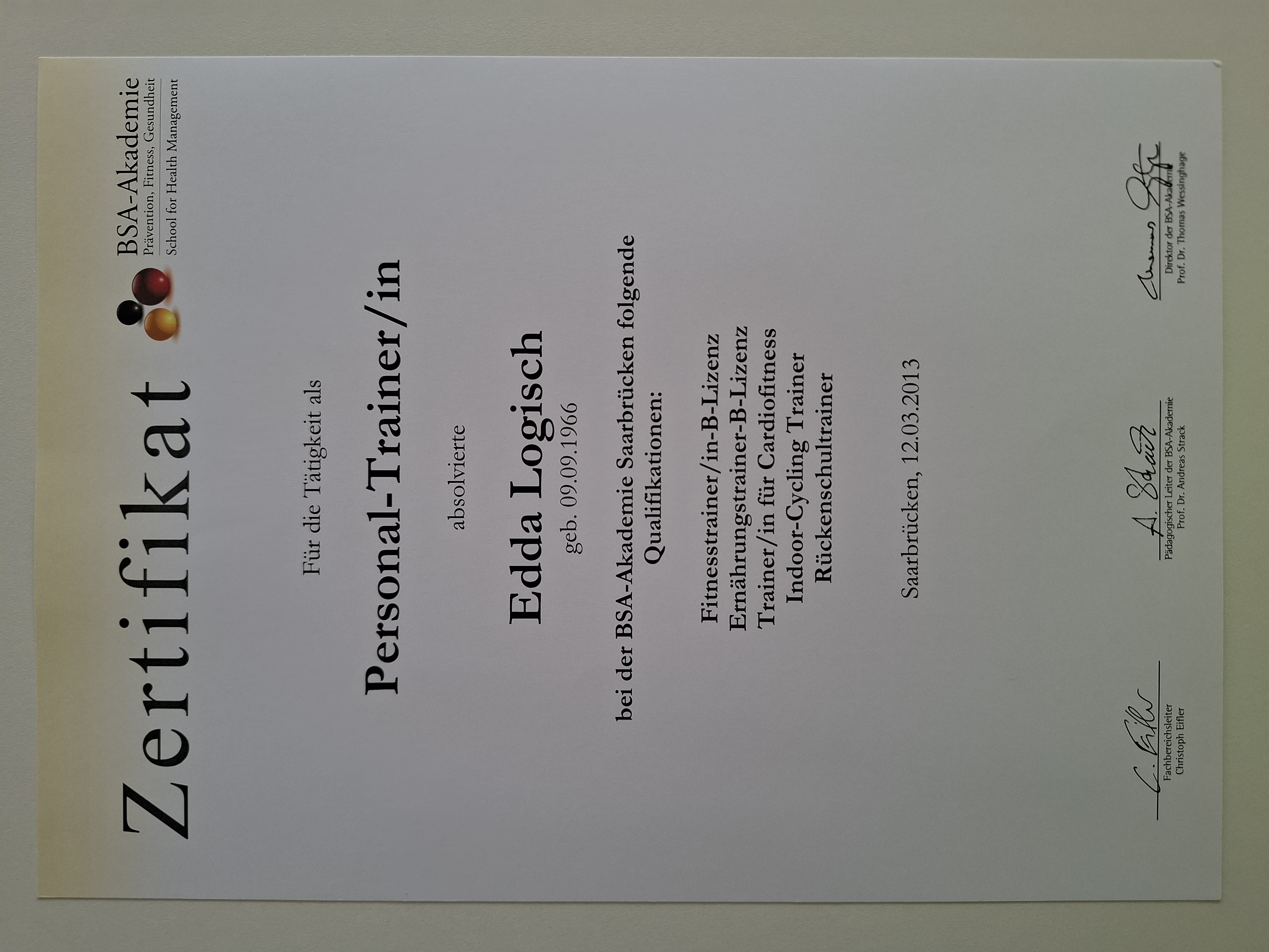 Zertifikat 1